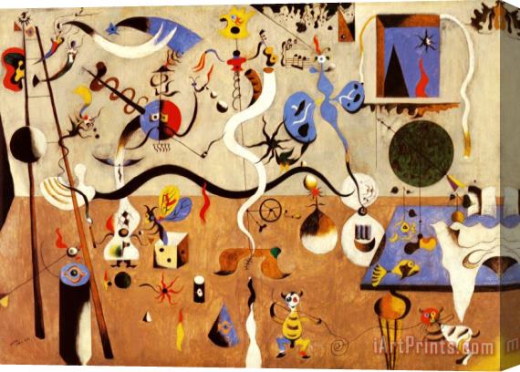 Joan Miro Carnival of Harlequin Stretched Canvas Print / Canvas Art