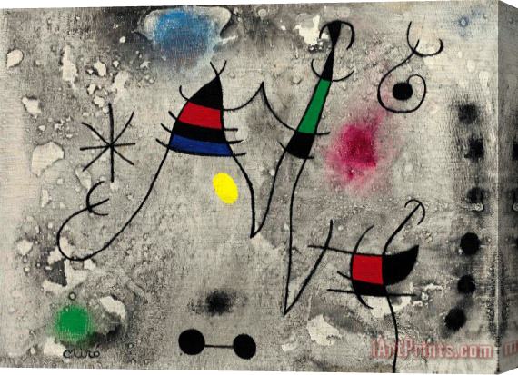 Joan Miro L'envolee II, 1963 Stretched Canvas Print / Canvas Art