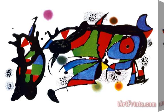 Joan Miro Obra De Joan Miro Stretched Canvas Print / Canvas Art