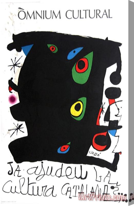 Joan Miro Omnium Cultural 1974 Stretched Canvas Print / Canvas Art