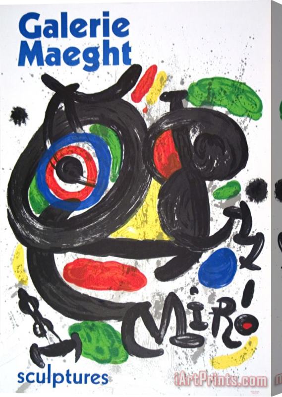 Joan Miro Sculptures Stretched Canvas Print / Canvas Art
