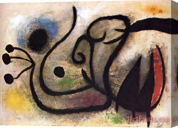 Joan Miro Unknown Title Stretched Canvas Print / Canvas Art