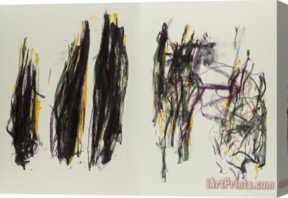 Joan Mitchell Trees Ii, Diptych, 1992 Stretched Canvas Print / Canvas Art