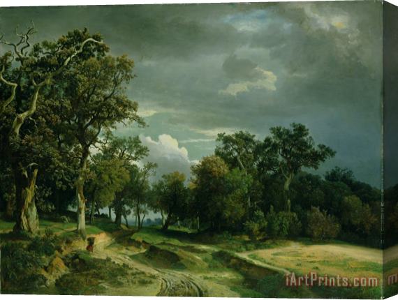 Johann Wilhelm Schirmer The Path on the Edge of the Wood Stretched Canvas Painting / Canvas Art