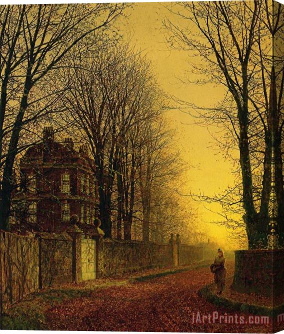 John Atkinson Grimshaw Autumn Gold Stretched Canvas Print / Canvas Art