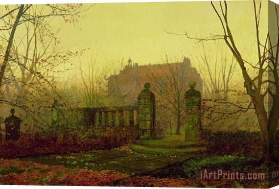 John Atkinson Grimshaw Autumn Morning Stretched Canvas Painting / Canvas Art