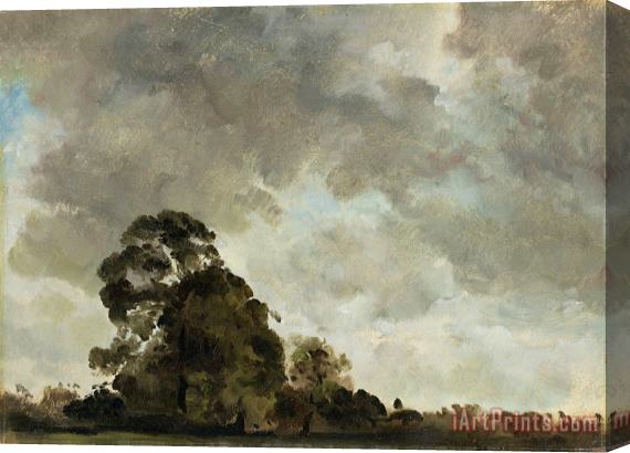 John Constable Landscape at Hampstead - Tree and Storm Clouds Stretched Canvas Print / Canvas Art