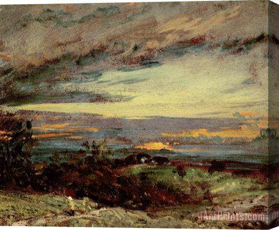 John Constable Sunset Study Of Hampstead Stretched Canvas Print / Canvas Art