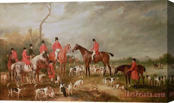 John E Ferneley The Birton Hunt Stretched Canvas Print / Canvas Art