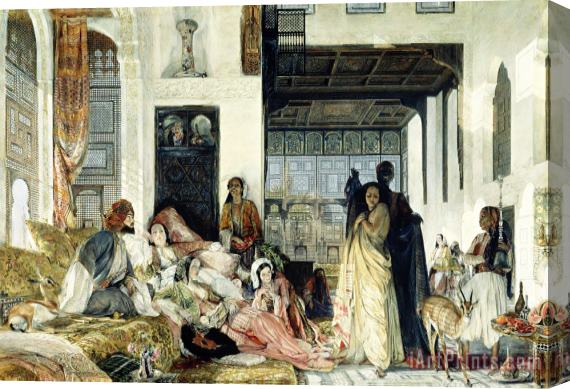 John Frederick Lewis The Harem Stretched Canvas Painting / Canvas Art