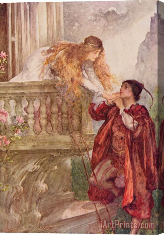 John H. F. Bacon Romeo And Juliet From 'children's Stories From Shakespeare' by Edith Nesbit (1858 1924) Pub. by Raphael Tuck & Sons Ltd., London Stretched Canvas Print / Canvas Art