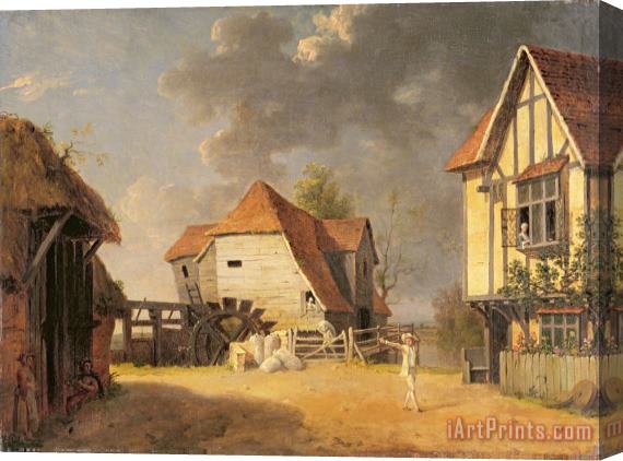 John Inigo Richards  A Scene from 'The Maid of the Mill' Stretched Canvas Print / Canvas Art