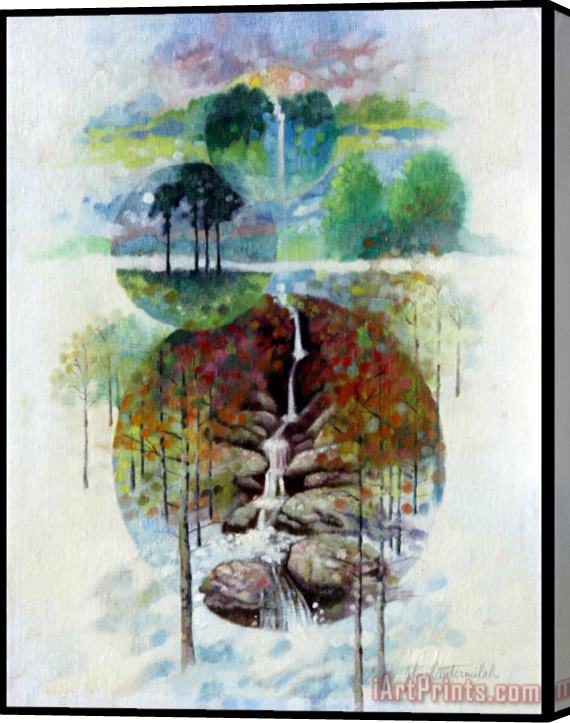 John Lautermilch Eternal Waterfall Stretched Canvas Print / Canvas Art