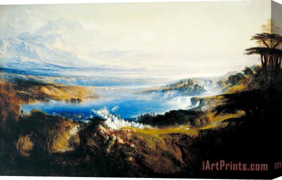 John Martin The Plains of Heaven Stretched Canvas Print / Canvas Art