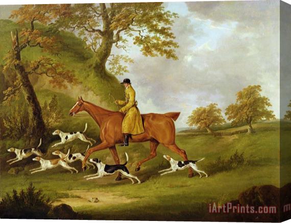 John Nott Sartorius Huntsman and Hounds Stretched Canvas Print / Canvas Art