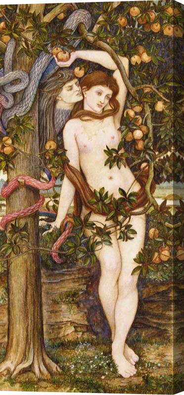John Roddam Spencer Stanhope The Temptation of Eve Stretched Canvas Print / Canvas Art