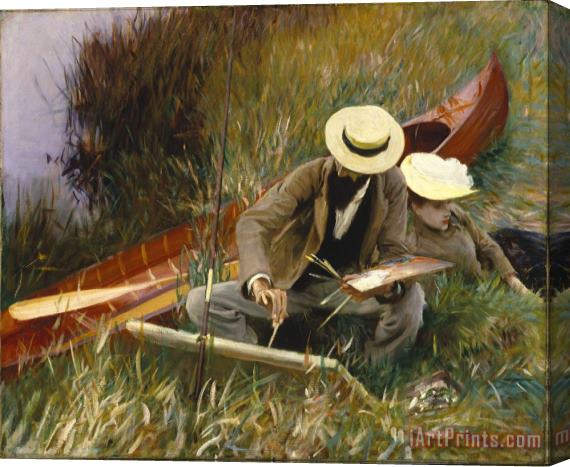 John Singer Sargent An Out of Doors Study Stretched Canvas Print / Canvas Art