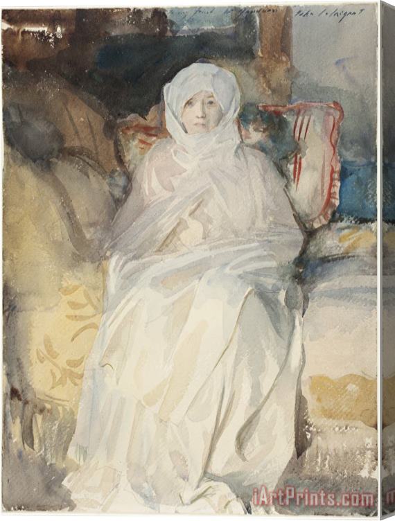 John Singer Sargent Mrs. Gardner in White Stretched Canvas Print / Canvas Art