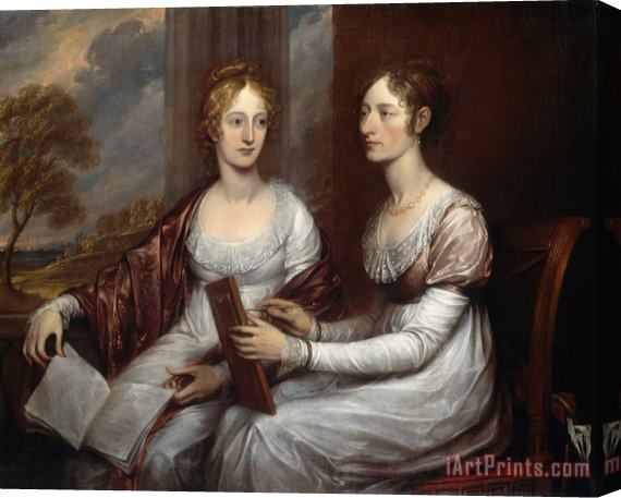 John Trumbull The Misses Mary And Hannah Murray Stretched Canvas Print / Canvas Art