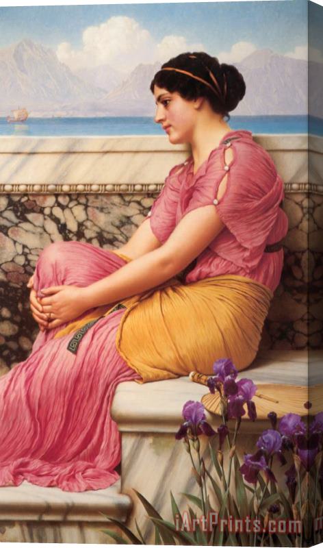 John William Godward Absence Makes The Heart Grow Fonder Stretched Canvas Print / Canvas Art