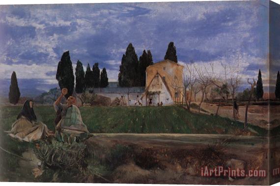 John William Inchbold Springtime in Spain, Near Gordella Stretched Canvas Print / Canvas Art