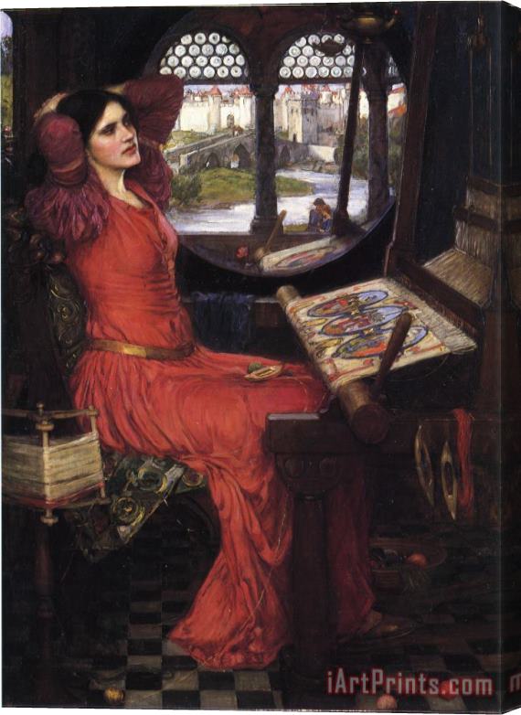 John William Waterhouse I Am Half Sick of Shadows Said The Lady of Shalott Stretched Canvas Painting / Canvas Art