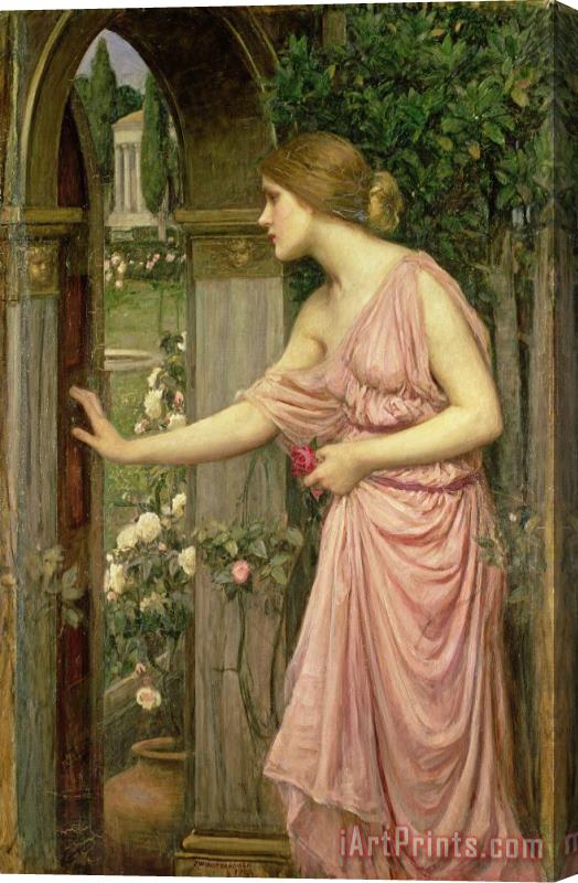 John William Waterhouse Psyche entering Cupid's Garden Stretched Canvas Painting / Canvas Art