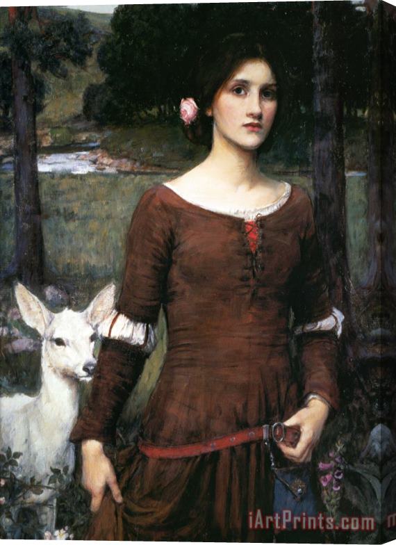 John William Waterhouse The Lady Clare Stretched Canvas Print / Canvas Art