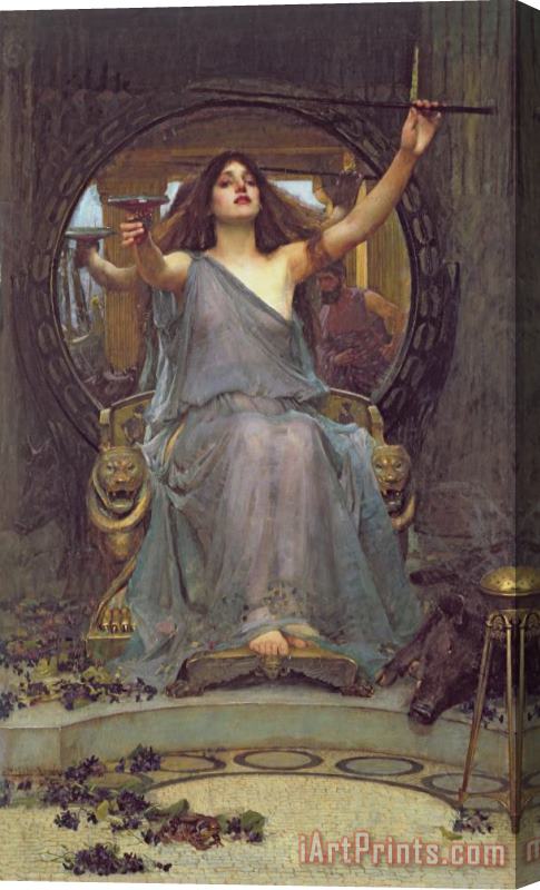 John Williams Waterhouse Circe Offering the Cup to Ulysses Stretched Canvas Painting / Canvas Art