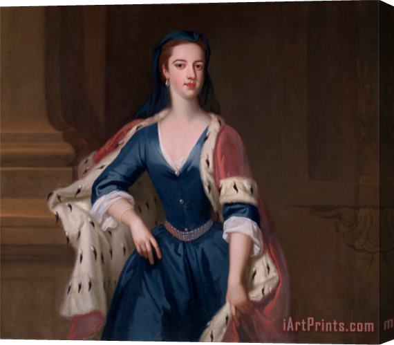 Jonathan Richardson the Elder Lady Anne Cavendish (daughter of Elihu Yale ?) Stretched Canvas Print / Canvas Art