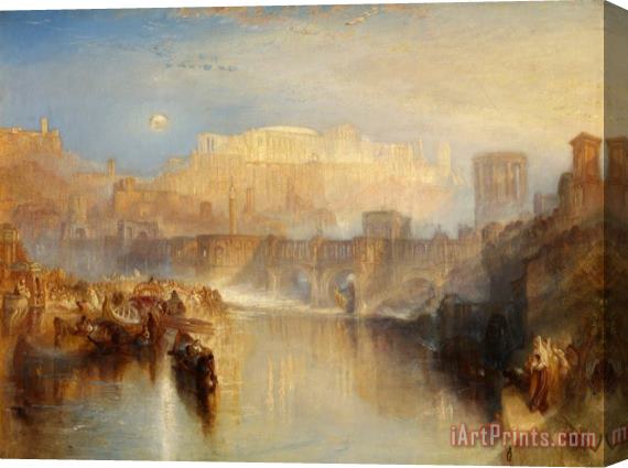 Joseph Mallord William Turner Ancient Rome; Agrippina Landing with The Ashes of Germanicus Stretched Canvas Print / Canvas Art