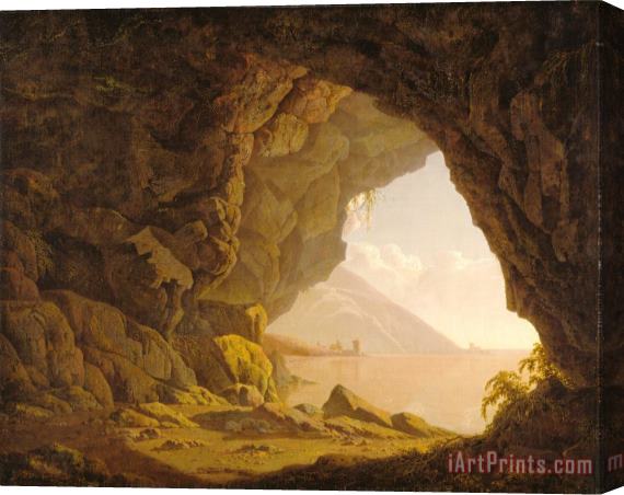 Joseph Wright  Cavern, Near Naples Stretched Canvas Print / Canvas Art