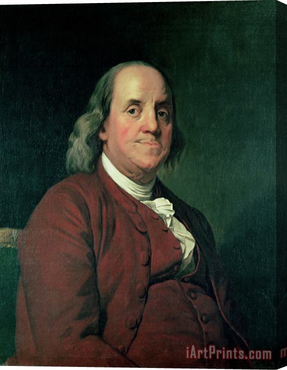 Joseph Wright of Derby Benjamin Franklin Stretched Canvas Painting / Canvas Art