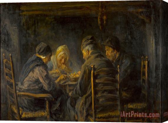 Jozef Israels Potato Eaters Stretched Canvas Print / Canvas Art