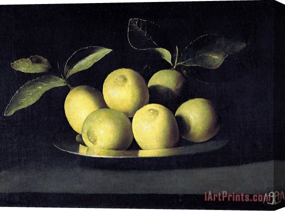 Juan de Zurbaran Bodegon De Limones Stretched Canvas Print / Canvas Art