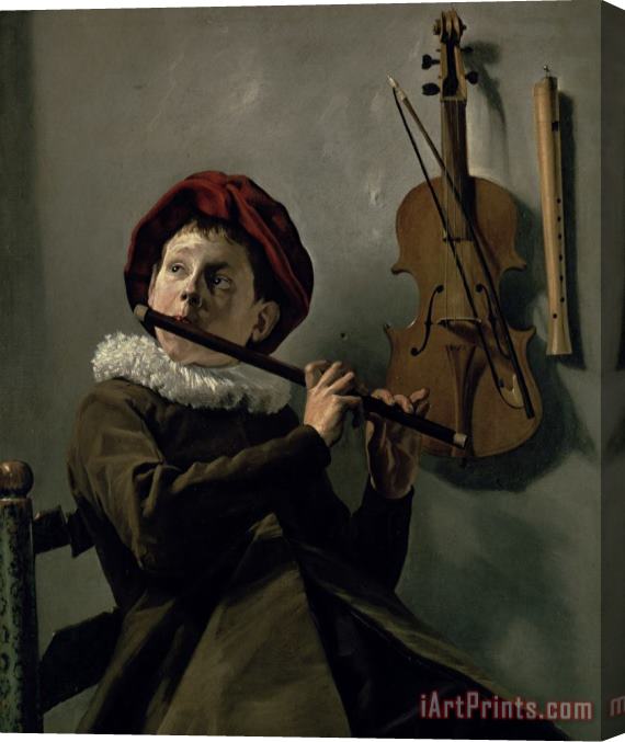 Judith Leyster Boy Playing The Flute Stretched Canvas Painting / Canvas Art