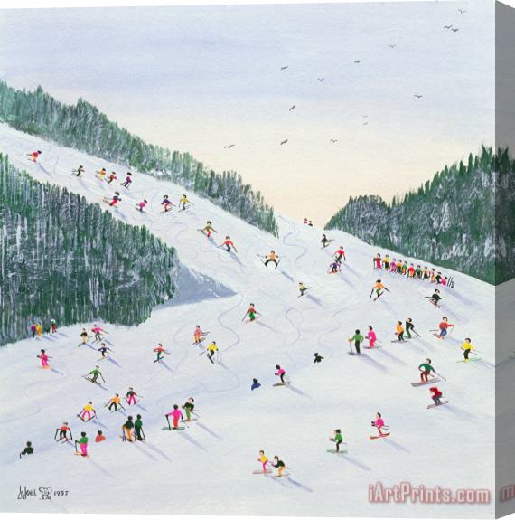 Judy Joel Ski Vening Stretched Canvas Print / Canvas Art