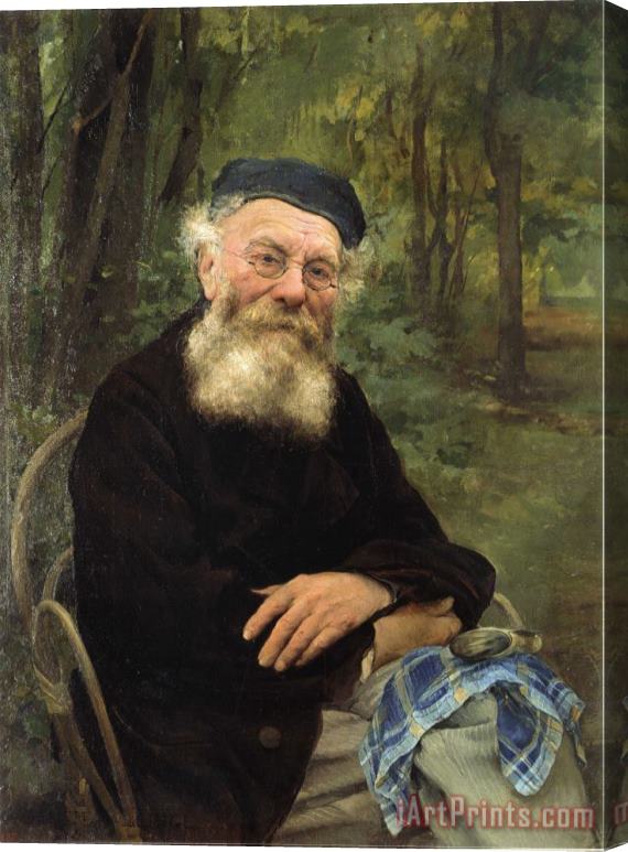 Jules Bastien Lepage Portrait of My Grandfather Stretched Canvas Print / Canvas Art