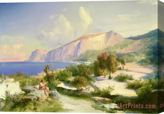 Karl Blechen Capri Stretched Canvas Print / Canvas Art
