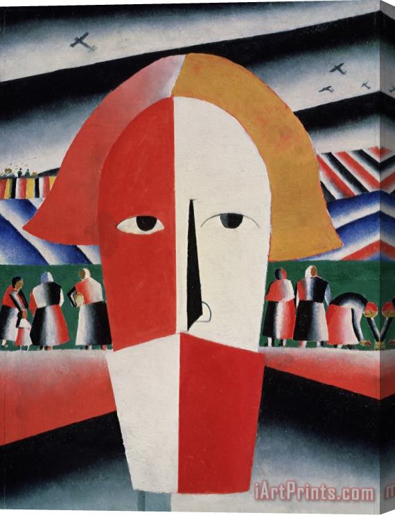 Kazimir Malevich Head Of A Peasant Stretched Canvas Print / Canvas Art