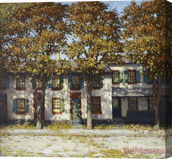 Lawren Stewart Harris Houses, Richmond Street Stretched Canvas Print / Canvas Art