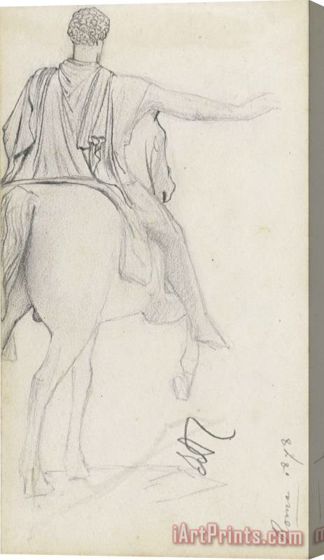 Lawrence Alma-tadema Standbeeld Van Marcus Aurelius Stretched Canvas Print / Canvas Art