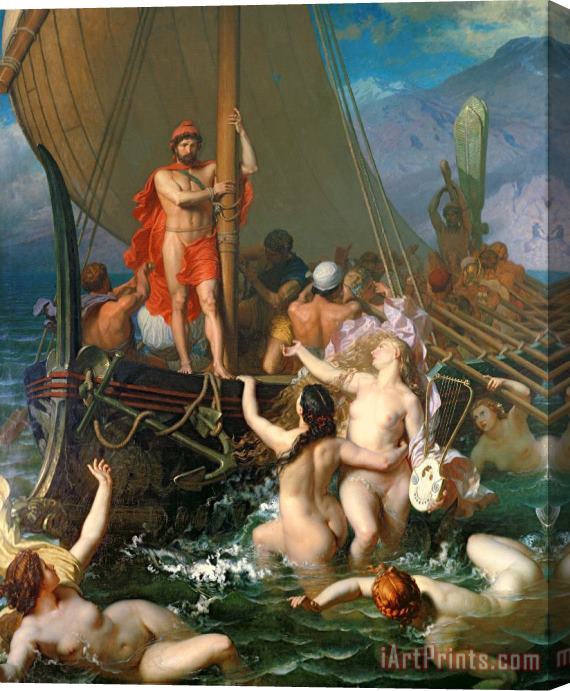 Leon Auguste Adolphe Belly Ulysses and the Sirens Stretched Canvas Print / Canvas Art