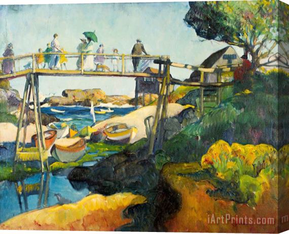 Leon Kroll The Gay Bridge Stretched Canvas Print / Canvas Art