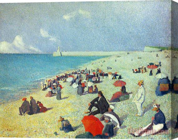 Leon Pourtau On The Beach Stretched Canvas Print / Canvas Art