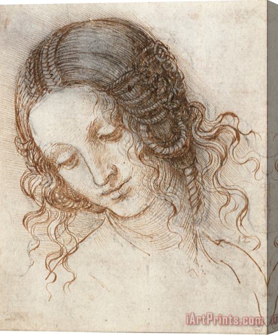 Leonardo da Vinci Head Of Leda Stretched Canvas Painting / Canvas Art
