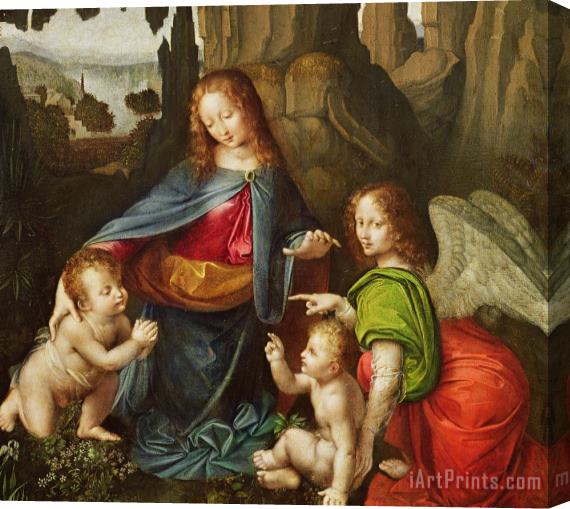 Leonardo da Vinci Madonna Of The Rocks Stretched Canvas Print / Canvas Art