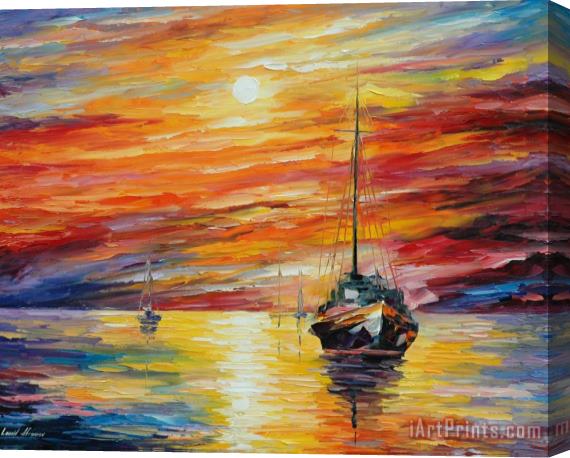 Leonid Afremov Almost Morning Stretched Canvas Print / Canvas Art