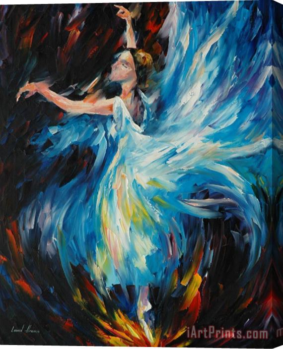 Leonid Afremov Blue Wave Stretched Canvas Print / Canvas Art