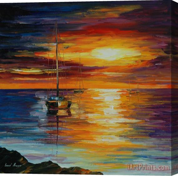 Leonid Afremov Calm Sea Stretched Canvas Painting / Canvas Art